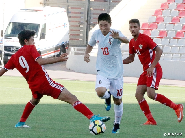 U-16 Japan National Team earns win over host nation Jordan to record three consecutive victories at the 5th WAFF U-16 Championship 2018
