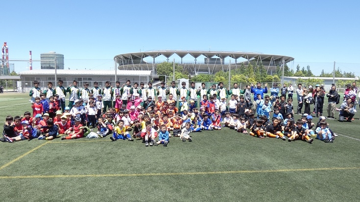 JFAキッズ（U-6）サッカーフェスティバル 千葉県千葉市のフクダ電子スクエアに144人が参加！