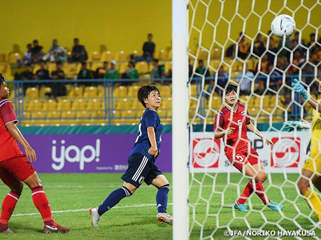 Nadeshiko Japan (Japan Women's National Team) wins first match of the tournament against Thailand 2-0 with goals from Iwabuchi and Momiki at the 18th Asian Games 2018 Jakarta Palembang