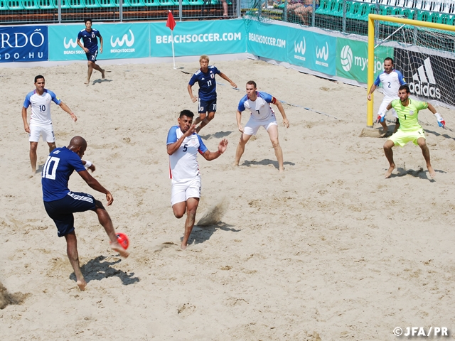 Japan Beach Soccer National Team drops first match against USA 3-5 at Balaton Beach Soccer Cup 2018