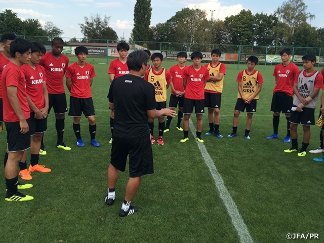 U-17日本代表　チェコで活動開始～第25回バツラフ・イェジェク国際ユーストーナメント～