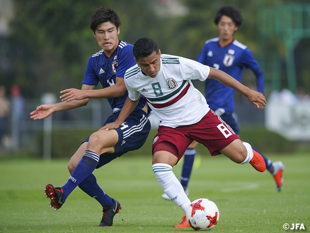 U-19日本代表メキシコ遠征　地元メキシコ代表とドロー