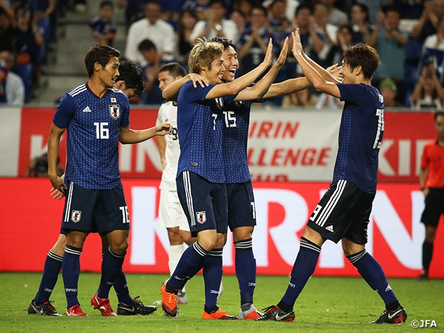 SAMURAI BLUE starts off new regime under Coach Moriyasu with a win against Costa Rica at the KIRIN CHALLENGE CUP 2018【9/11＠Osaka vs Costa Rica】