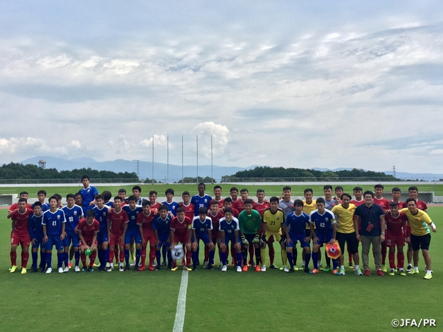 U-16ベトナム代表の強化合宿を受け入れ（9/1～9/11@静岡県御殿場市）