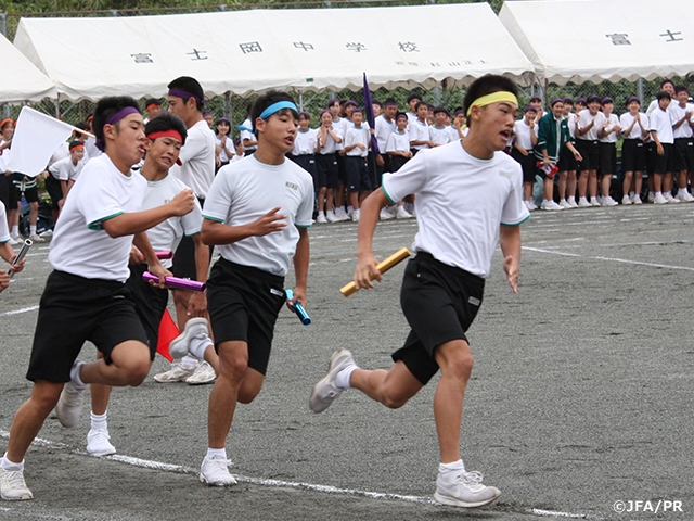 JFAアカデミー福島男子　中学生が学校行事「富陽祭」に参加