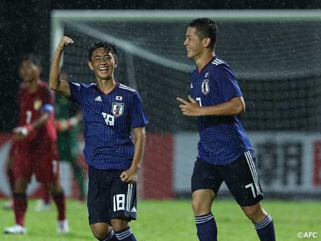 U-16日本代表　タイとの初戦を勝利で飾る　～AFC U-16選手権マレーシア2018～