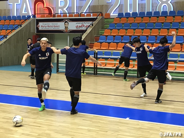 フットサル日本代表 タブリーズ（イラン）に到着後、早速トレーニングを行う　～Quadrangular International Futsal Tournament～