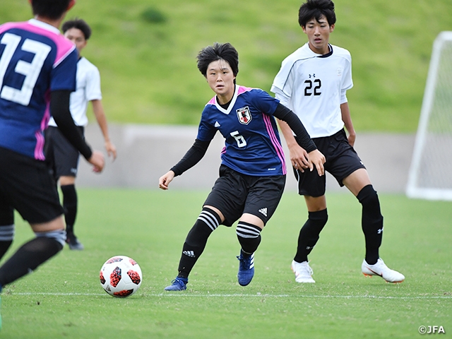 U-17日本女子代表候補、ふたば未来学園（男子）とトレーニングマッチを実施