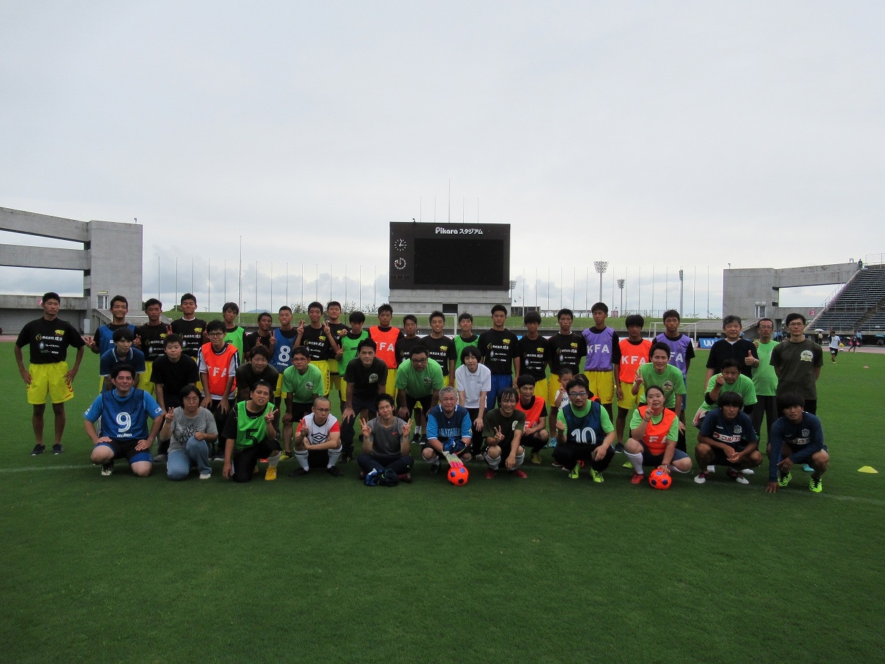 JFAフットボールデー 香川県丸亀市のPikaraスタジアムに140人が参加！