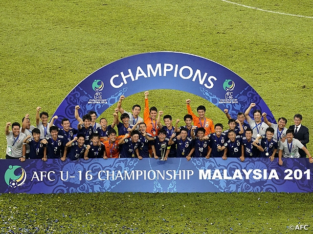 U-16 Japan National Team takes home Asian title for the first time in 12 years at the AFC U-16 Championship Malaysia 2018