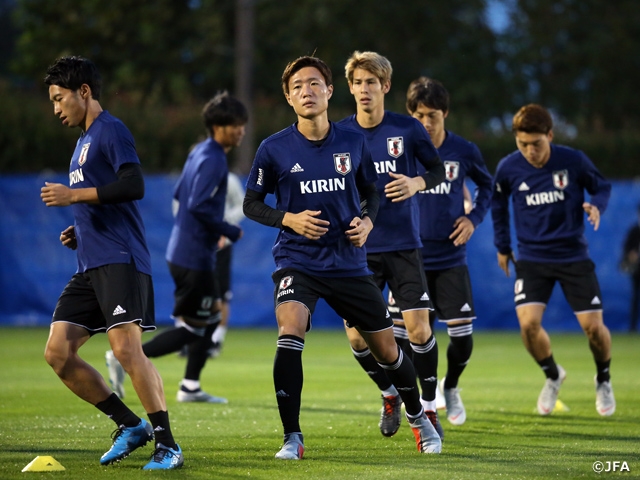 SAMURAI BLUE holds training session behind closed doors ahead of their match against Uruguay at KIRIN CHALLENGE CUP 2018