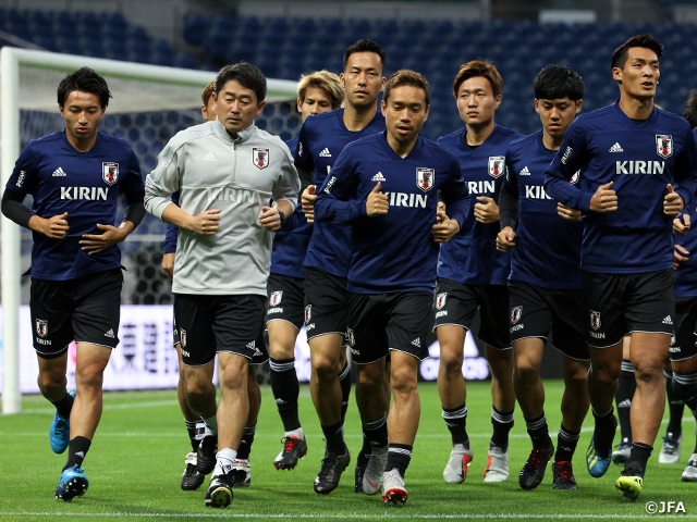 SAMURAI BLUE’s Coach Moriyasu, “Ideal opponent to test our current strengths” regarding their match against Uruguay at KIRIN CHALLENGE CUP 2018