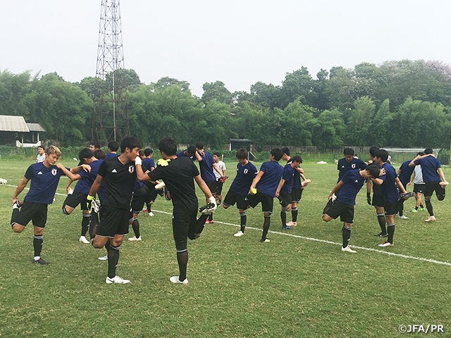 U-19 Japan National Team conducts final tune-up ahead of match against Iraq at AFC U-19 Championship Indonesia 2018