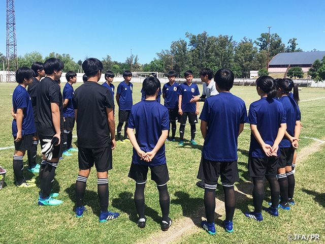 U-17 Japan Women’s National Team wins final training match ahead of FIFA U-17 Women's World Cup Uruguay 2018