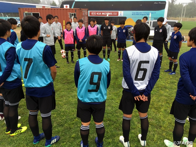 U-17 Japan Women’s National Team prepares ahead of first match against Brazil at FIFA U-17 Women's World Cup Uruguay 2018