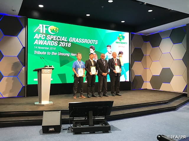 Japan awarded with Best Grassroots Project Award for outstanding grassroots football work in Asia at the 2nd AFC Grassroots Conference