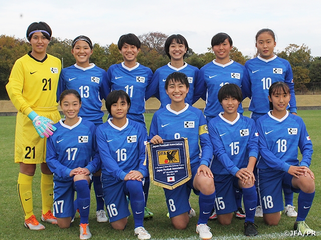 JFAエリートプログラム女子U-14　韓国に2連勝 JOC日韓競技力向上スポーツ交流事業（11/17 - 22）