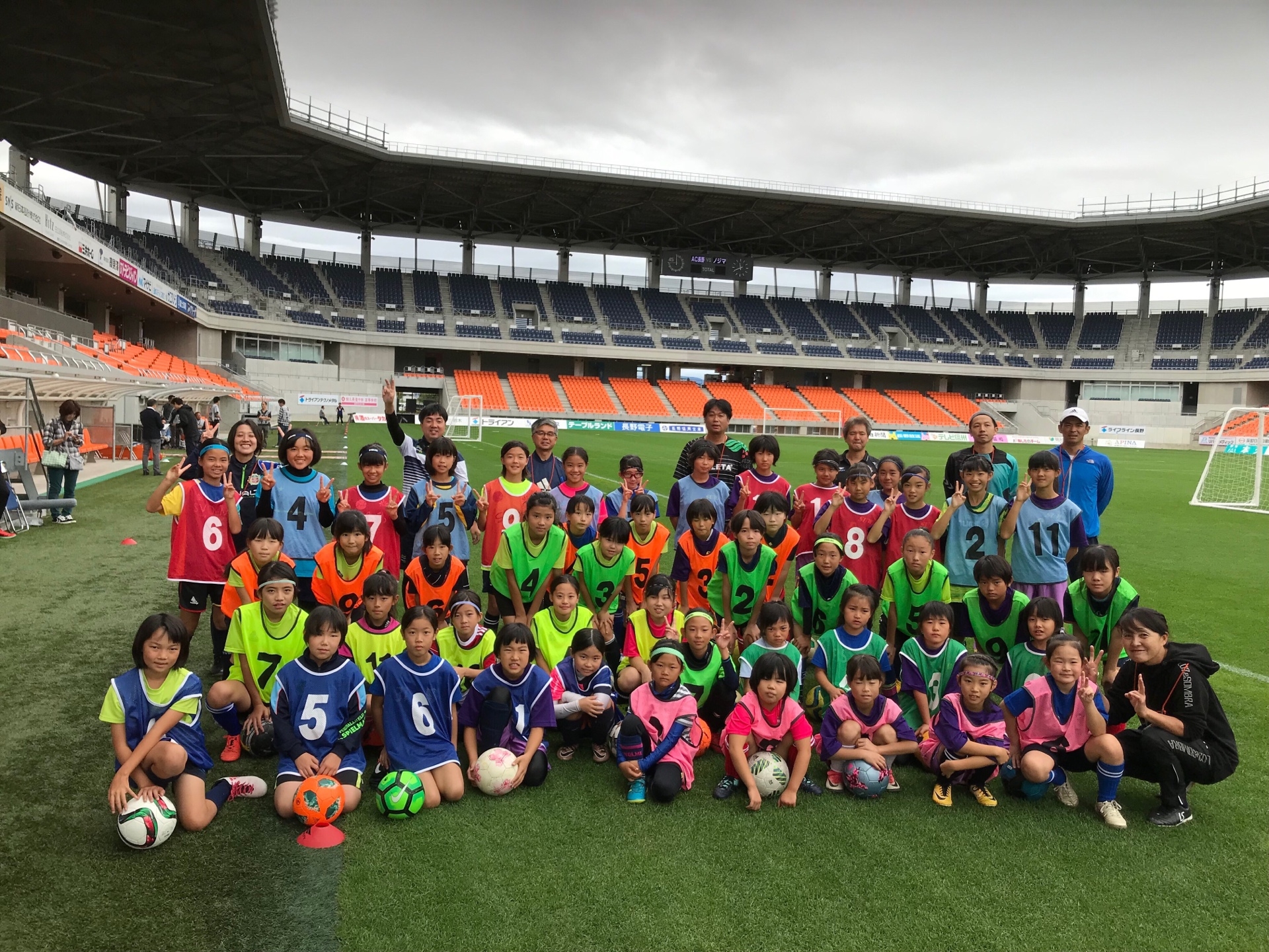 JFAレディース／ガールズサッカーフェスティバル ⾧野県⾧野市の南⾧野運動公園総合球技場に47人が参加！