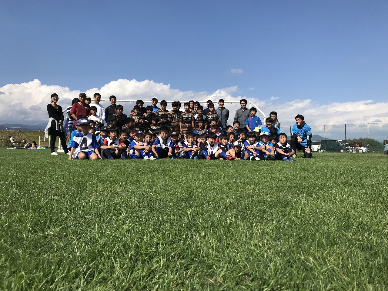 JFAキッズ（U-6/8）サッカーフェスティバル 長野県長野市の千曲川リバーフロントスポーツガーデンに78人が参加！