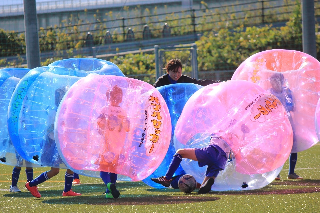 JFAフットボールデー 徳島県徳島市の四国大学しらさぎ球技場に201人が参加！