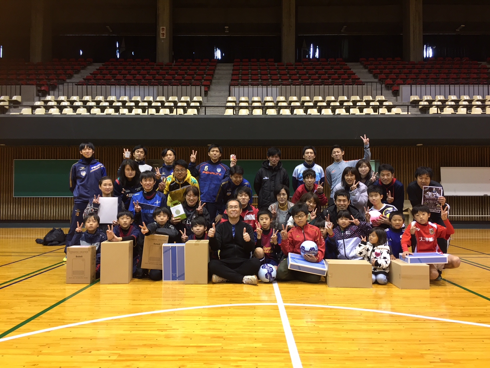 JFAファミリーフットサルフェスティバル 広島県福山市の福山市体育館に57人が参加！