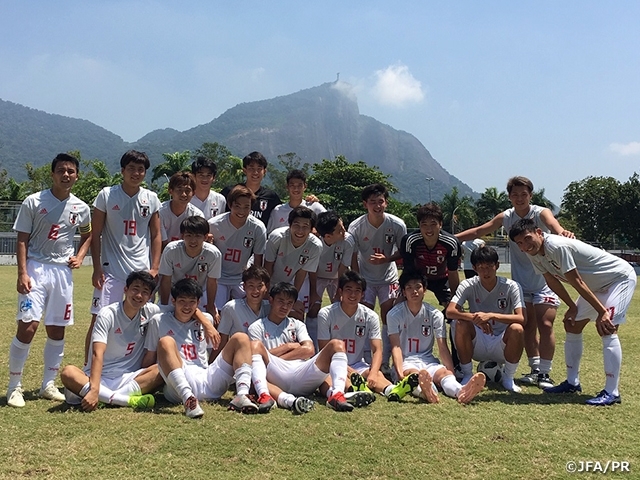 U-19日本代表　ブラジル遠征初勝利を飾り、次戦いよいよU-19ブラジル代表と対戦！		