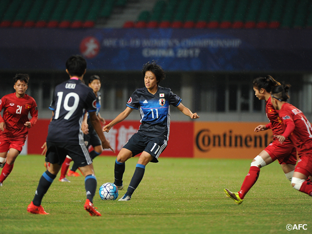 U-19日本女子代表　U-19ベトナム女子代表に8-0で勝利 ～AFC U-19女子選手権～