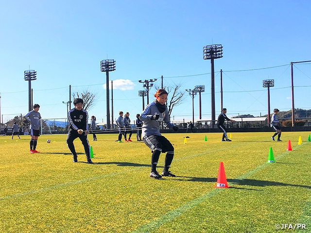 サーキットトレーニングでアジリティの強化に励む～なでしこジャパン（日本女子代表）候補トレーニングキャンプ(1/31～2/4＠静岡)