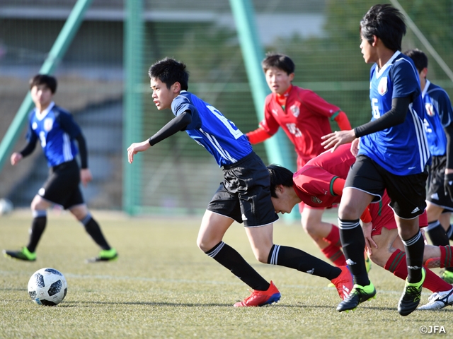 U-15日本代表候補　初のトレーニングマッチで惜しくも敗れる