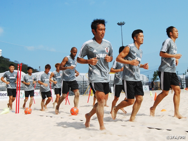 ビーチサッカー日本代表　AFCビーチサッカー選手権タイ2019に向けた直前キャンプをタイでスタート