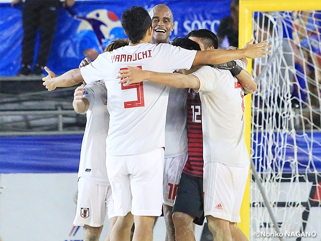 Japan Beach Soccer National Team shuts out Palestine to earn ticket into the World Cup at AFC Beach Soccer Championship Thailand 2019