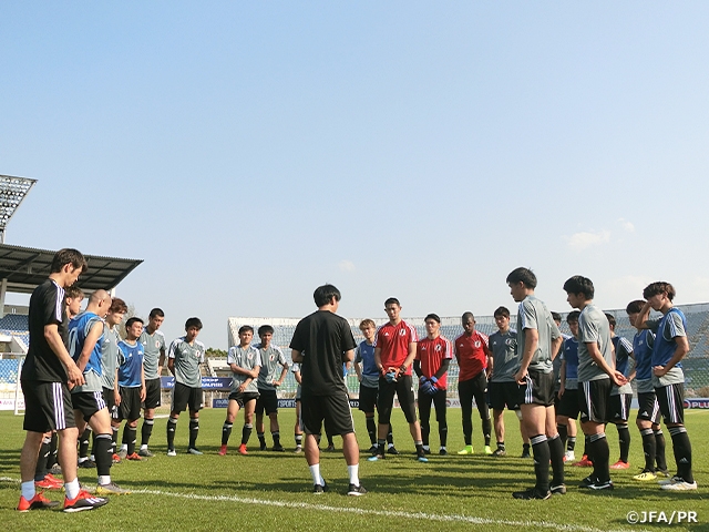 U-22日本代表、スタジアムで公式練習～AFC U-23選手権タイ2020予選～