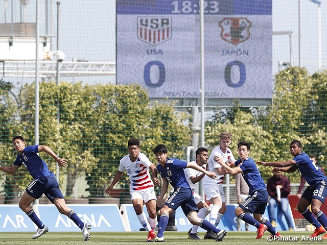 U-20 Japan National Team loses close match against USA to end Europe Tour with 3 consecutive losses 