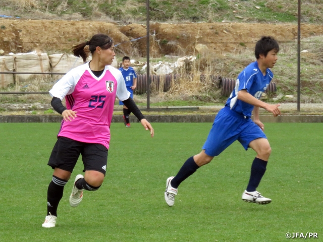 Short-listed Squad of Japan Women's Universiade National Team plays training-match against Hiryu High School
