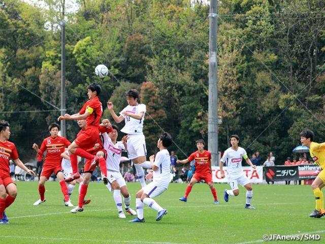 Hiroshima earns a valuable point after scoring the equaliser in a dramatic fashion at the 3rd Sec. of Prince Takamado Trophy JFA U-18 Football Premier League West