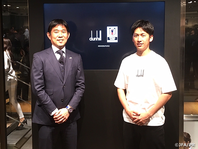 dunhillの2019年SAMURAI BLUEオフィシャルスーツが完成、記念イベント 