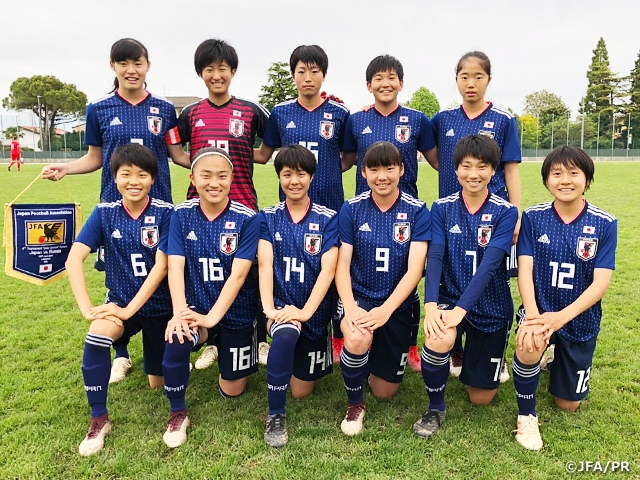 U-16 Japan Women's National Team starts off with two consecutive wins at the 4th Delle Nazioni Tournament