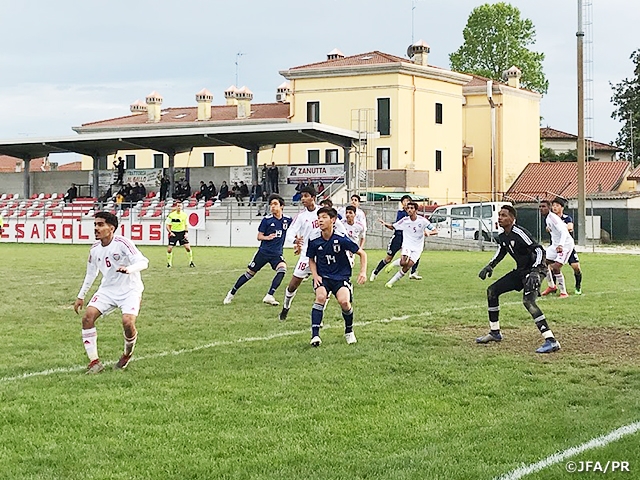 U-15日本代表、UAEに勝利して3連勝で準決勝へ ～第16回デッレナツィオーニトーナメント～