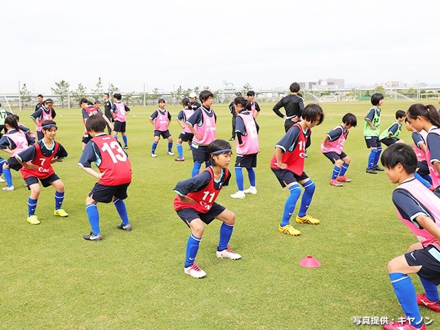 キヤノン ガールズ・キャンプ JFAエリートプログラム女子U-13トレーニングキャンプがJ-GREEN堺でスタート