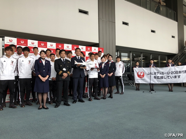 U-20 Japan National Team departs to Poland ahead of the FIFA U-20 World Cup Poland 2019