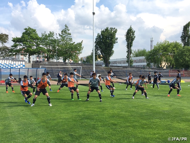 U-20 Japan National Team arrives in Bydgoszcz ahead of their first match of the FIFA U-20 World Cup Poland 2019