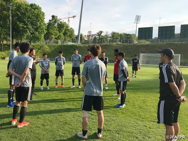 U-20 Japan National Team resumes training after first match of FIFA U-20 World Cup Poland 2019