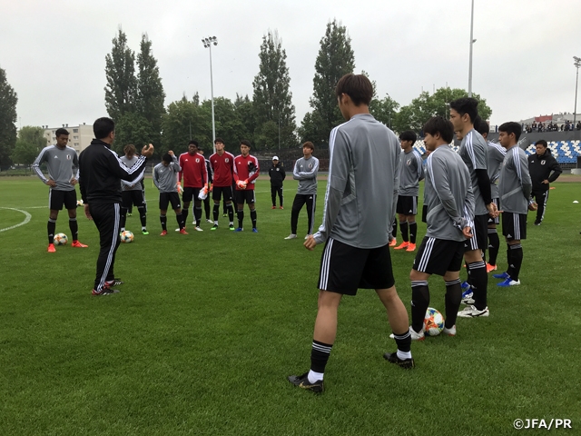 U-20 Japan National Team holds final training session ahead of their 3rd group stage match against Italy at the FIFA U-20 World Cup Poland 2019