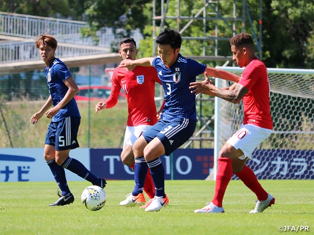 U-22 Japan National Team comes from behind to defeat 3-time defending champion England in first match of the 47th Toulon International Tournament 2019