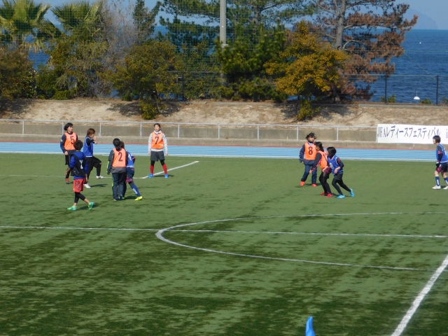 JFAレディースサッカーフェスティバル 山口県大島郡周防大島町陸上競技場に66人が参加！