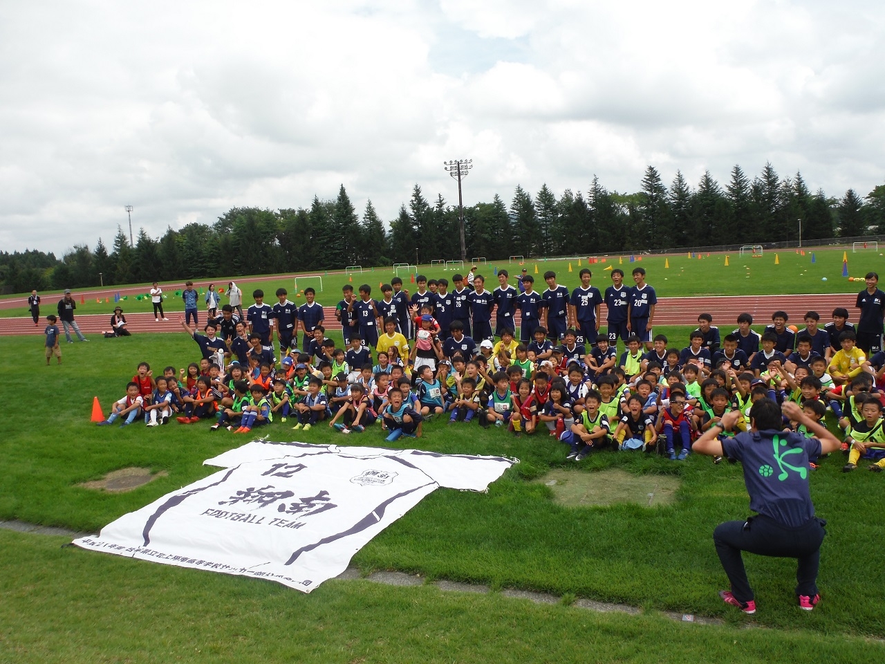 JFAキッズ（U-8）サッカーフェスティバル 岩手県北上市の北上総合運動公園　補助競技場に105人が参加！