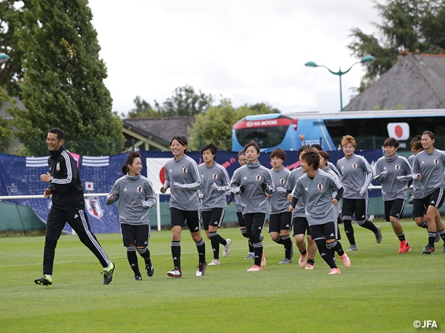 グループステージ第２戦スコットランド戦　前日練習と会見に臨む　～FIFA女子ワールドカップフランス2019