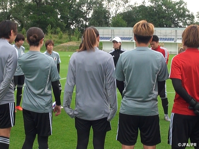 Nadeshiko Japan shuts out the media to prepare ahead of the round of 16 match against Netherlands at the FIFA Women's World Cup France 2019