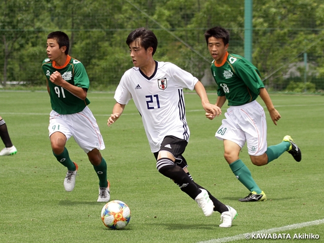 U-15日本代表候補 青森山田高校とのトレーニングマッチで活動を終了