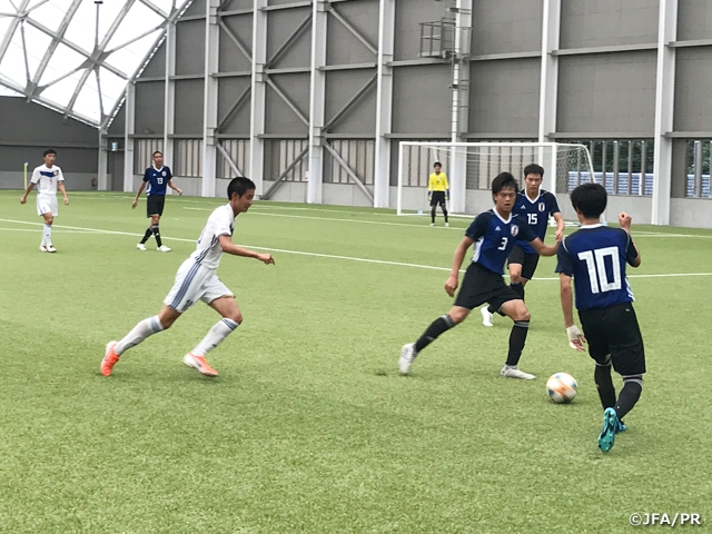 U-15日本代表候補　Jヴィレッジでの国内キャンプを終える